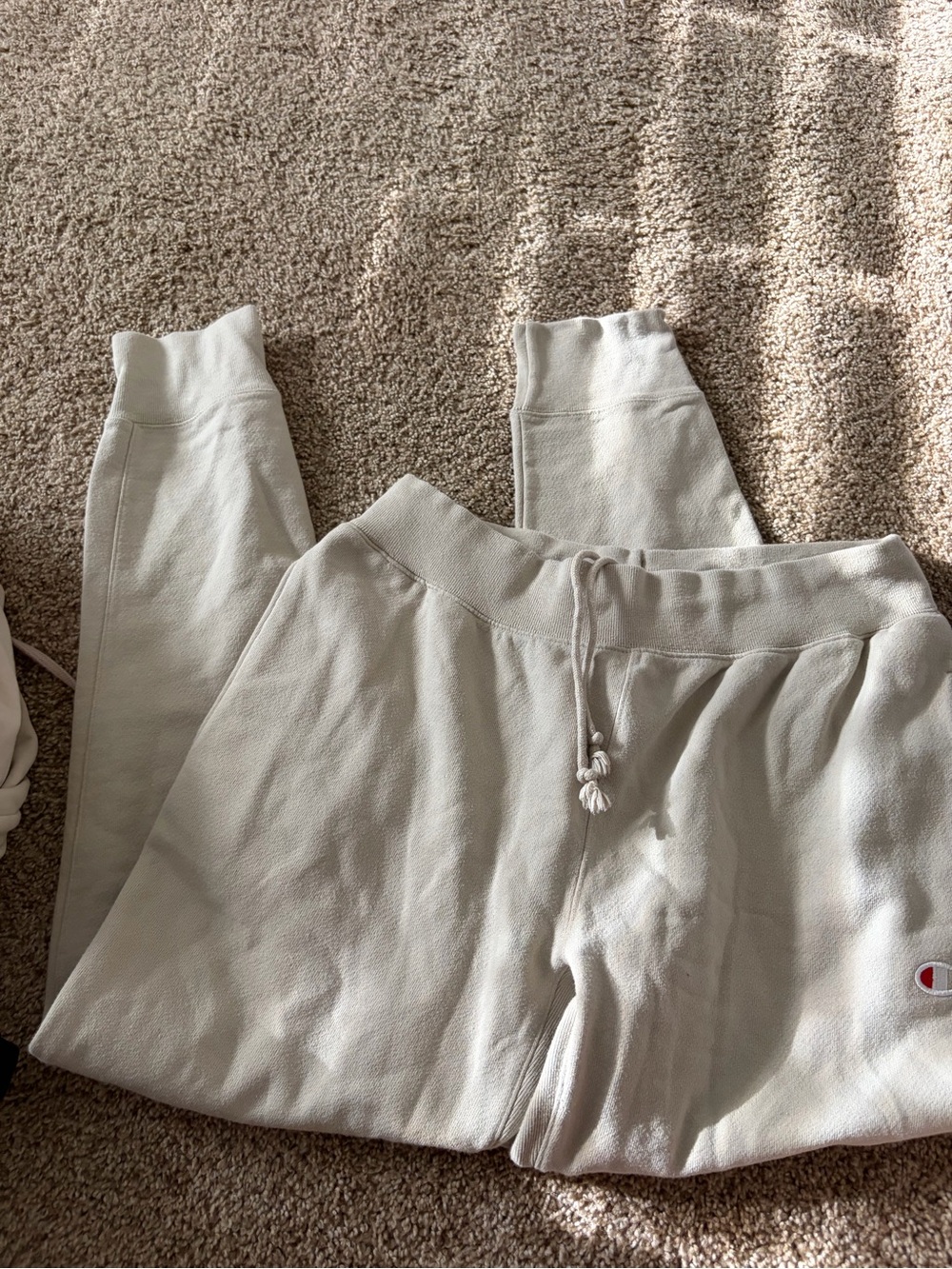 Champion Womens Cream Jogger Sweatpants